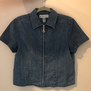Marsh Landing Blue Denim Top
